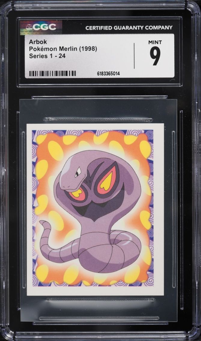 1998 #24 Arbok CGC 9 Pokemon Merlin Series 1