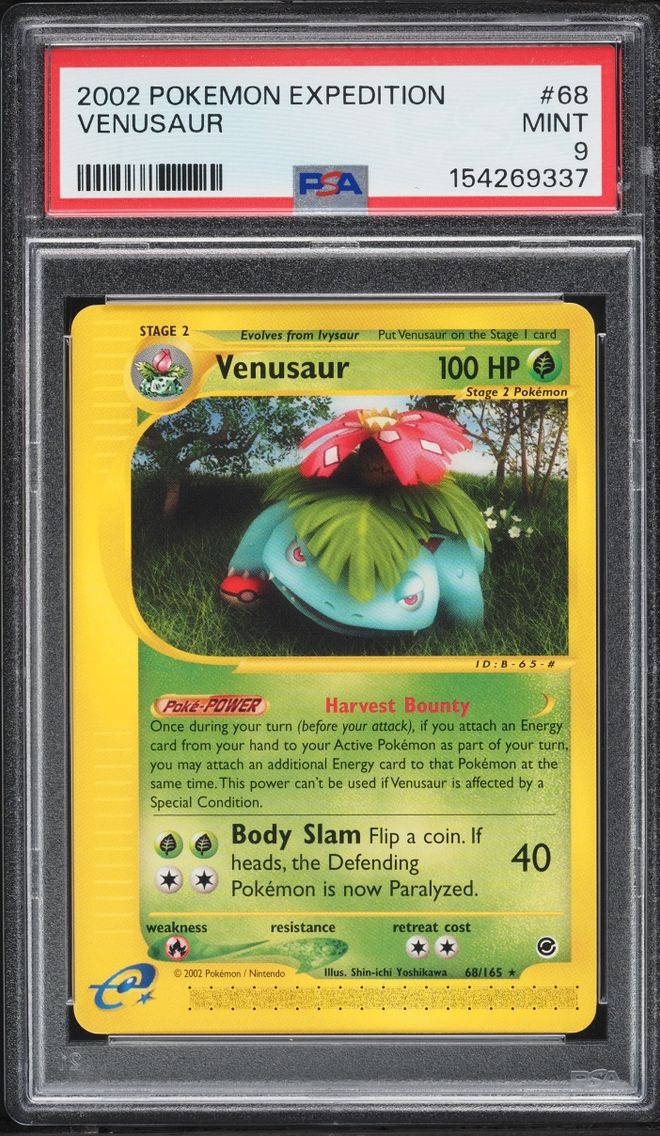 2002 Pokemon Expedition Base Set Venusaur #68 PSA 9 MINT