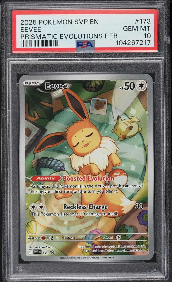 2025 #173 SV BLACK STAR PROMO PRISMATIC EVOLUTIONS ETB EEVEE PSA 10 POKEMON