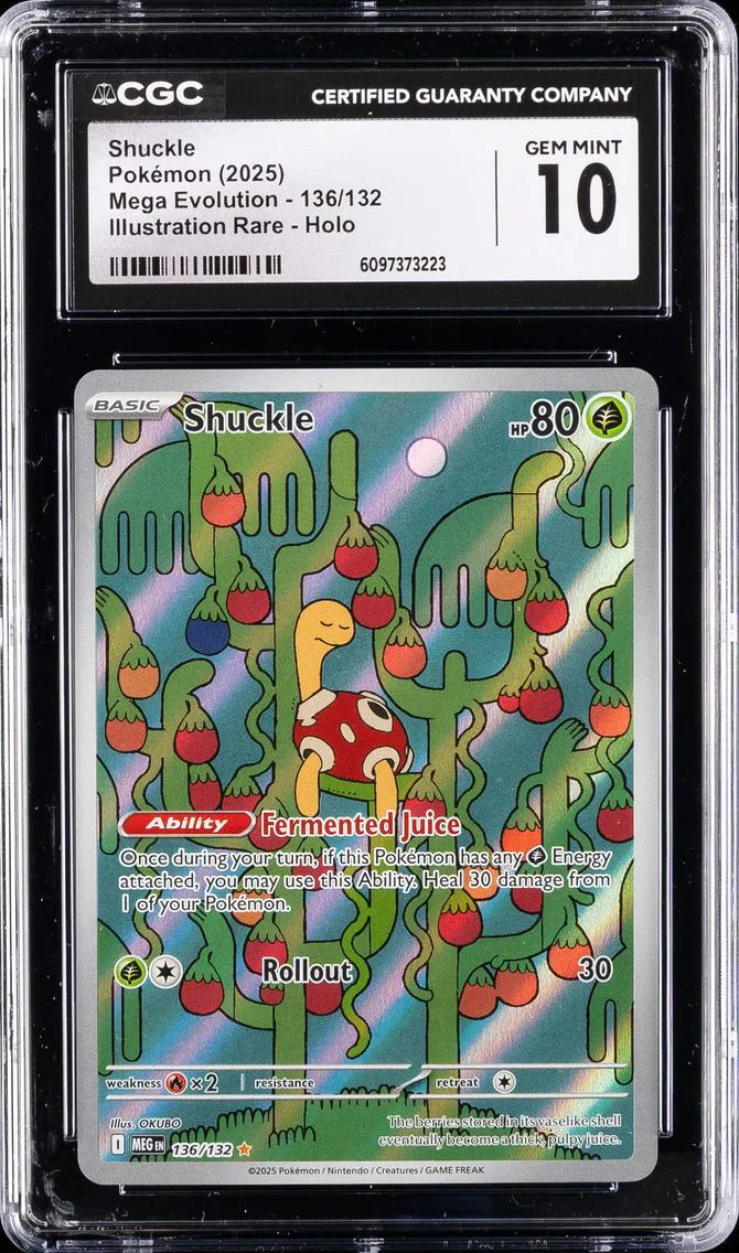 2025 #136 Shuckle CGC 10 Mega Evolution - MEG EN - English Pokemon