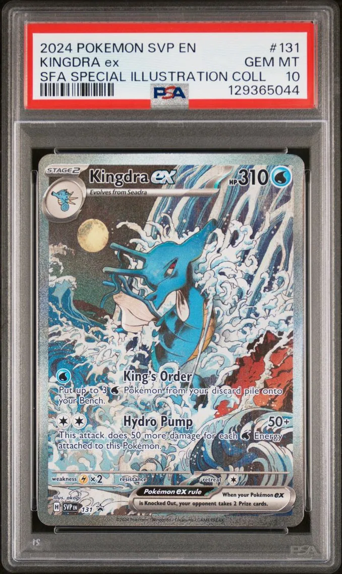 2024 #131 Kingdra EX PSA 10 Svp EN-SV Black Star Promo Pokemon