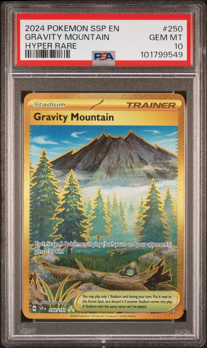 2024 #250 Gravity Mountain PSA 10 Ssp EN-Surging Sparks
