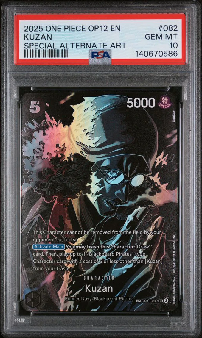 2025 #082 Kuzan PSA 10 One Piece OP12-Legacy of the Master