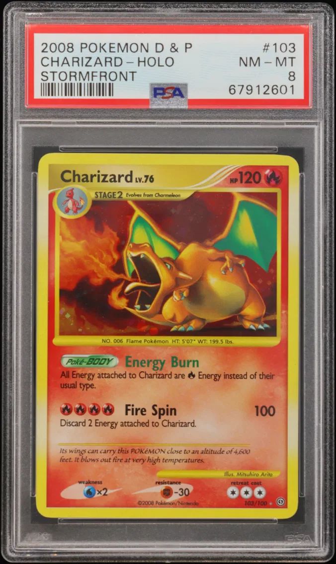 2008 #103 Charizard-Holo PSA 8 D