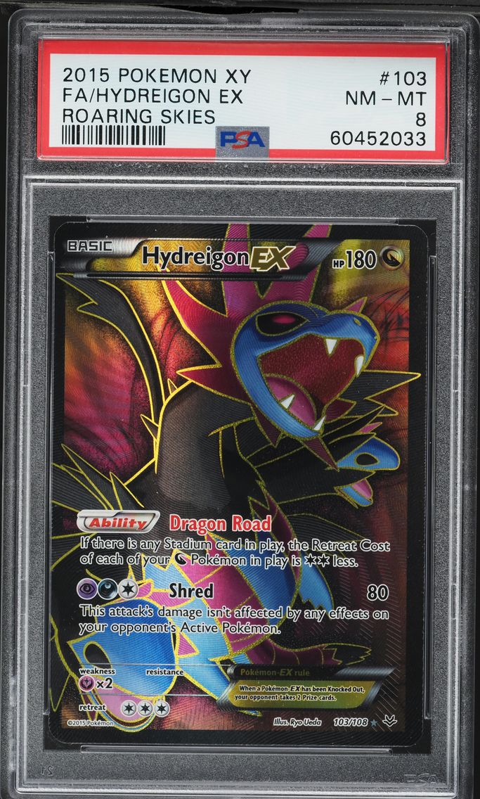 2015 #103 Full Art/Hydreigon EX PSA 8 XY Roaring Skies Pokemon