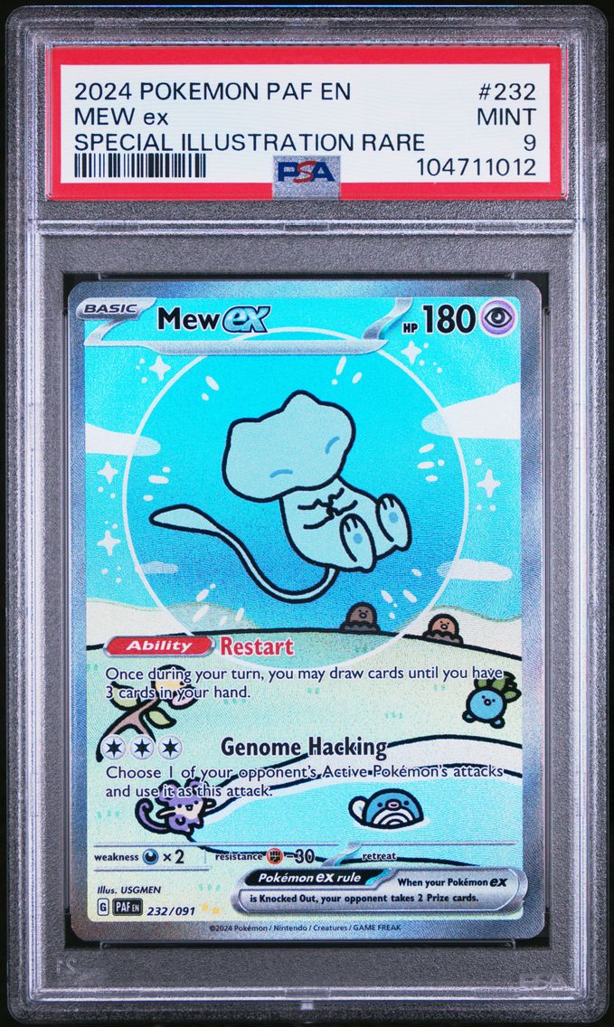2024 #232 MEW EX PSA 9 POKEMON PAF EN-PALDEAN FATES | SPECIAL ILLUSTRATION RARE