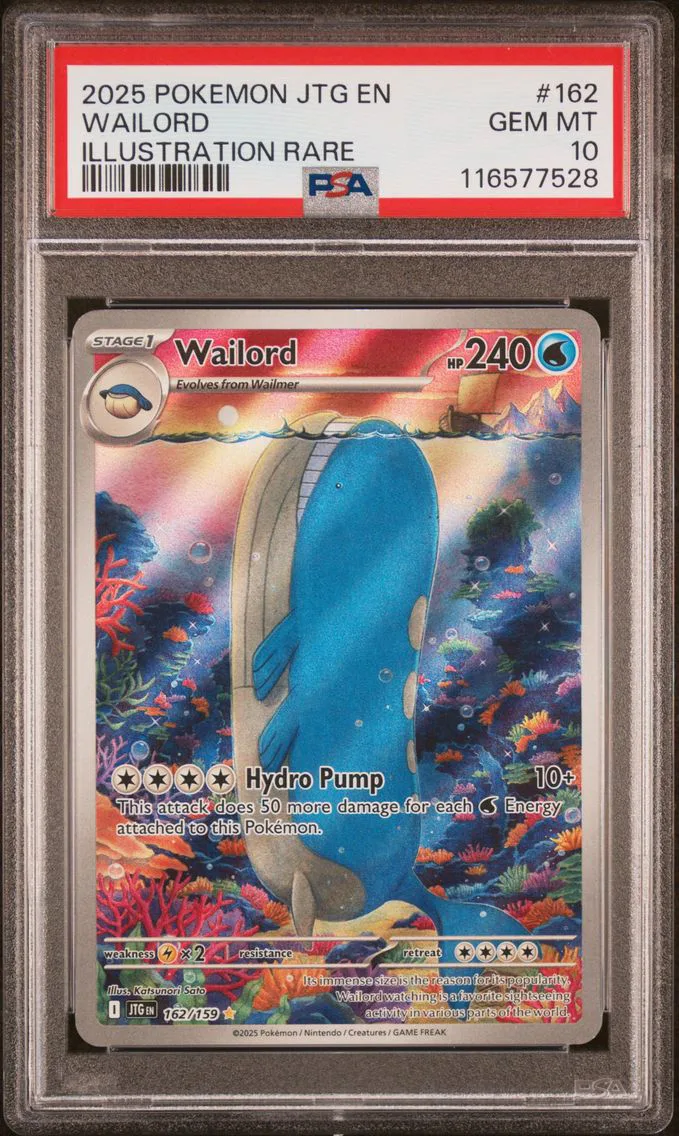 2025 #162 Wailord PSA 10 Jtg EN-Journey Together