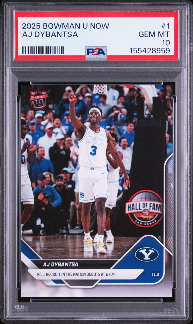 2025 #1 AJ Dybantsa PSA 10 Bowman U Now