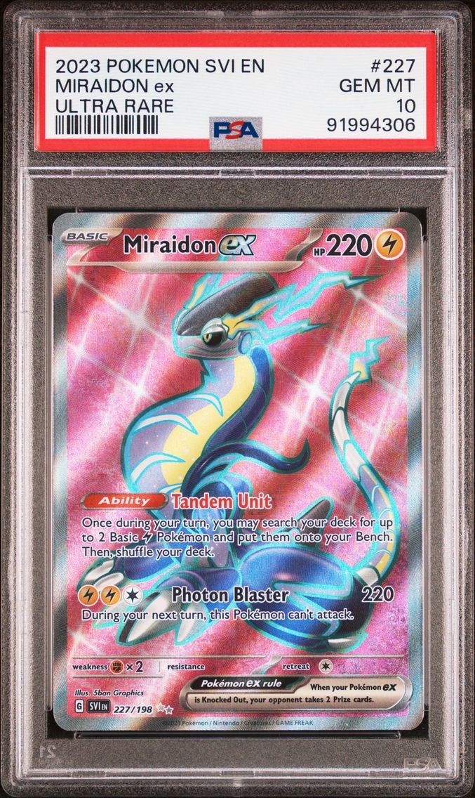 2023 #227 Miraidon EX PSA 10 Svi EN-Scarlet & Violet