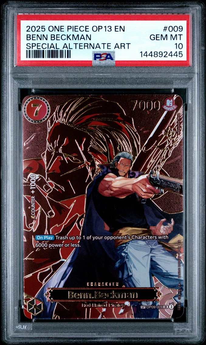 2025 #009 Benn Beckman PSA 10 One Piece OP13-Carrying on His Will