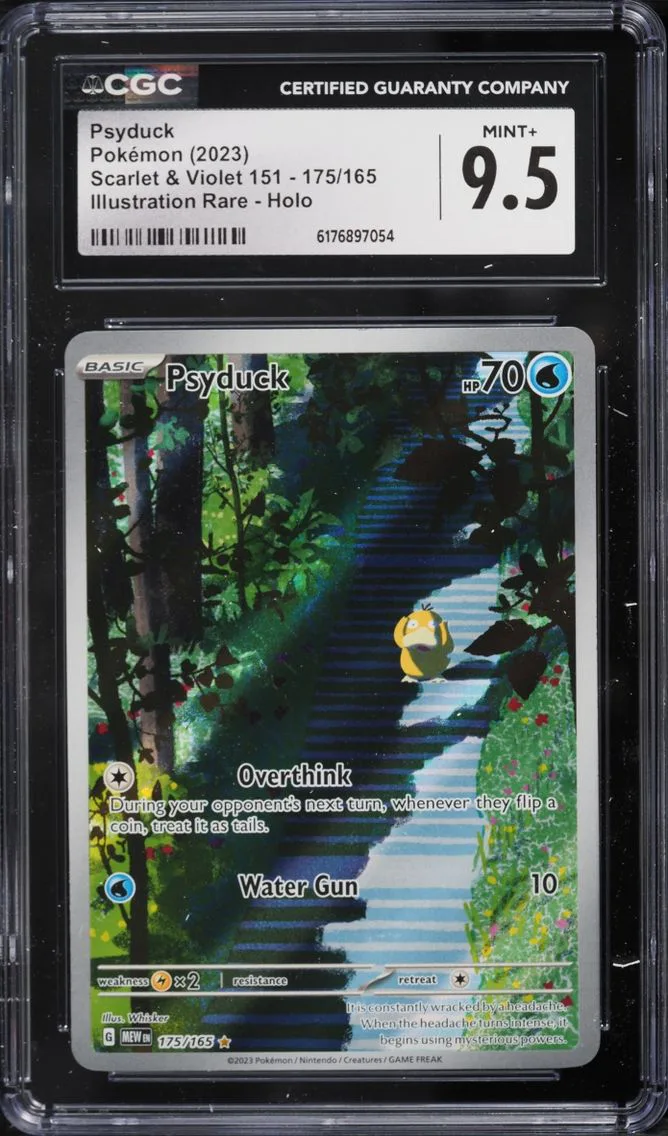 2023 Pokemon Scarlet & Violet 151 IR Psyduck #175 CGC 9.5 MINT+
