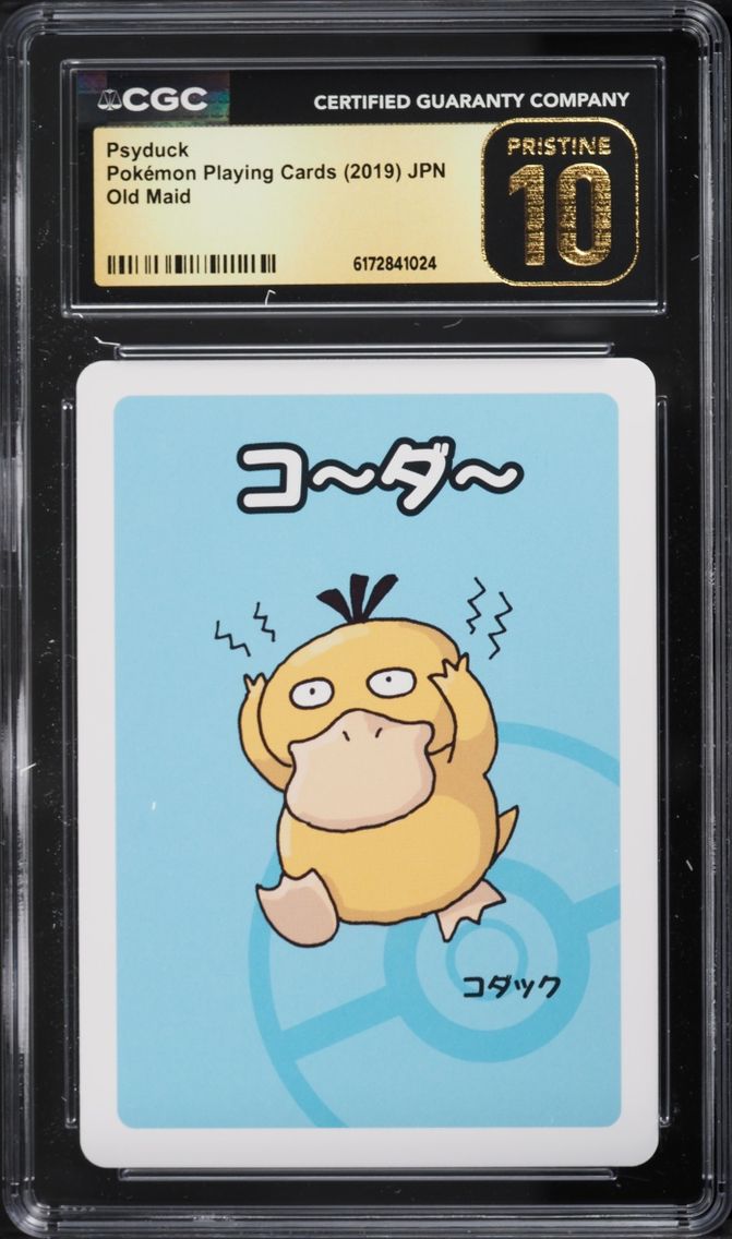 2019 Pokemon Japanese Playing Cards Old Maid Psyduck CGC 10 PRISTINE