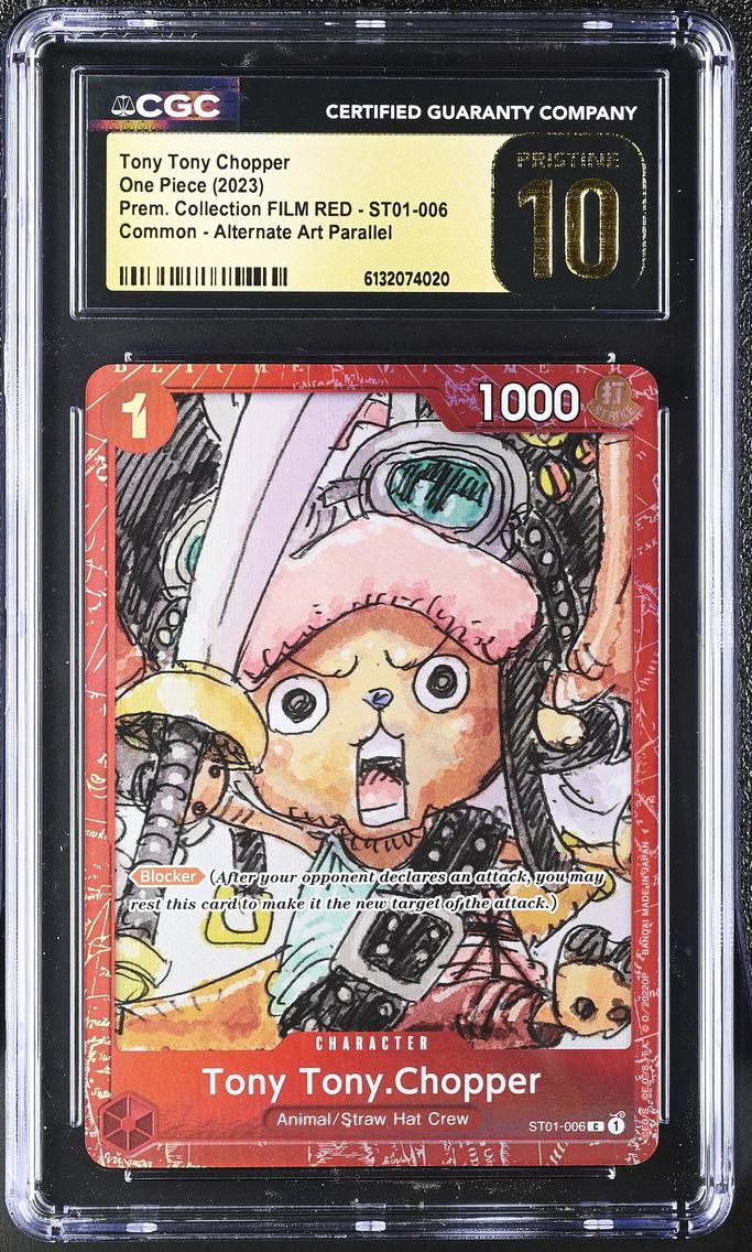 2023 #ST01-006 Tony Tony Chopper CGC 10 Pristine Premium Collection FILM RED (Foil) - English