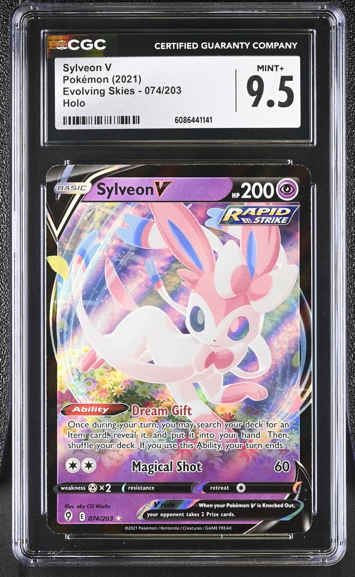 2021 #074 Sylveon V CGC 9.5 Evolving Skies - English