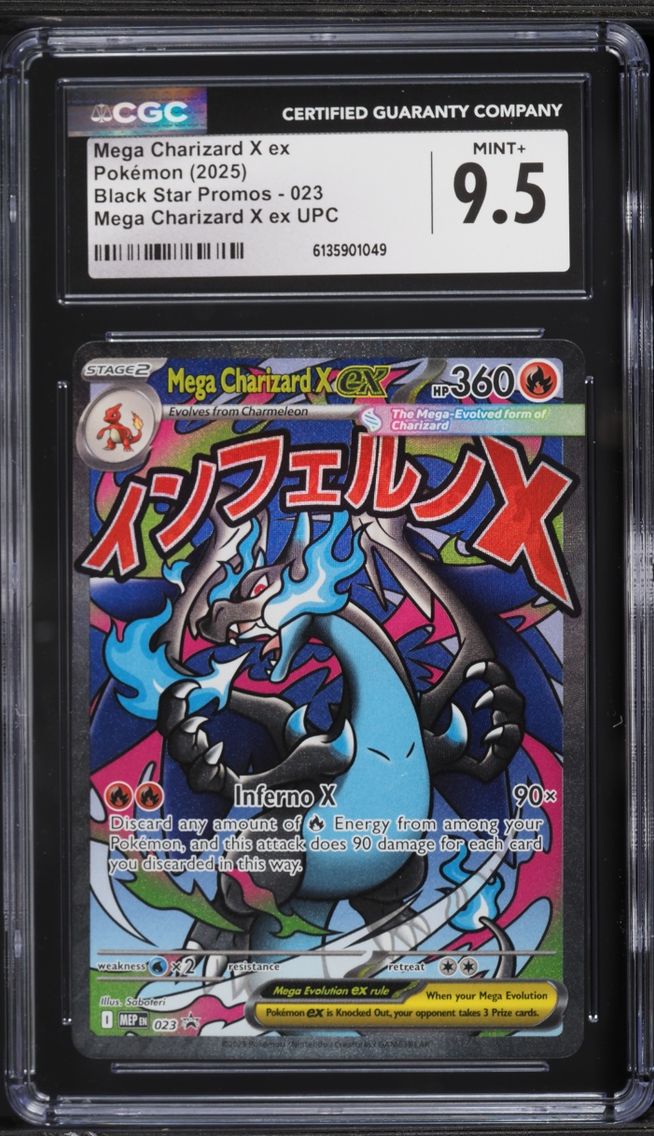 2025 Pokemon Mega Evolution Promo Ultra Premium MA Mega Charizard X EX #23 CGC 9.5 MINT+