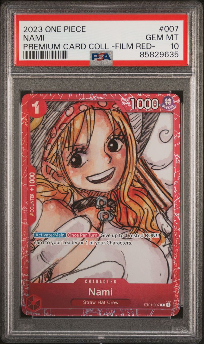 2023 #007 Nami PSA 10 One Piece Premium Card Collection -One Piece Film Red-