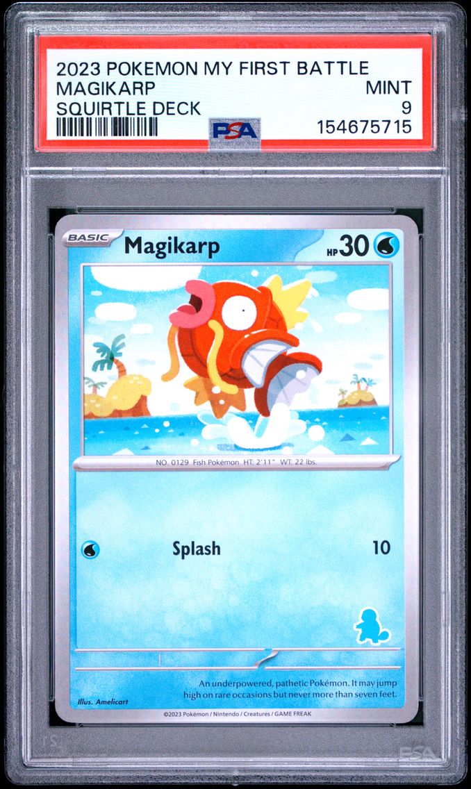 2023 #NA Magikarp PSA 9 My First Battle-Squirtle Deck