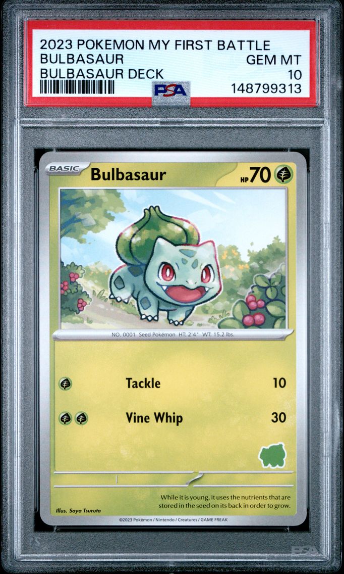 2023 #NA Bulbasaur PSA 10 My First Battle-Bulbasaur Deck