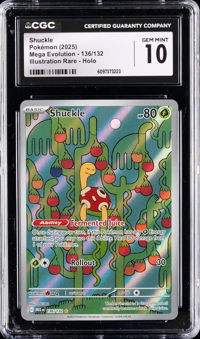 2025 #136 Shuckle CGC 10 Mega Evolution - MEG EN - English Pokemon