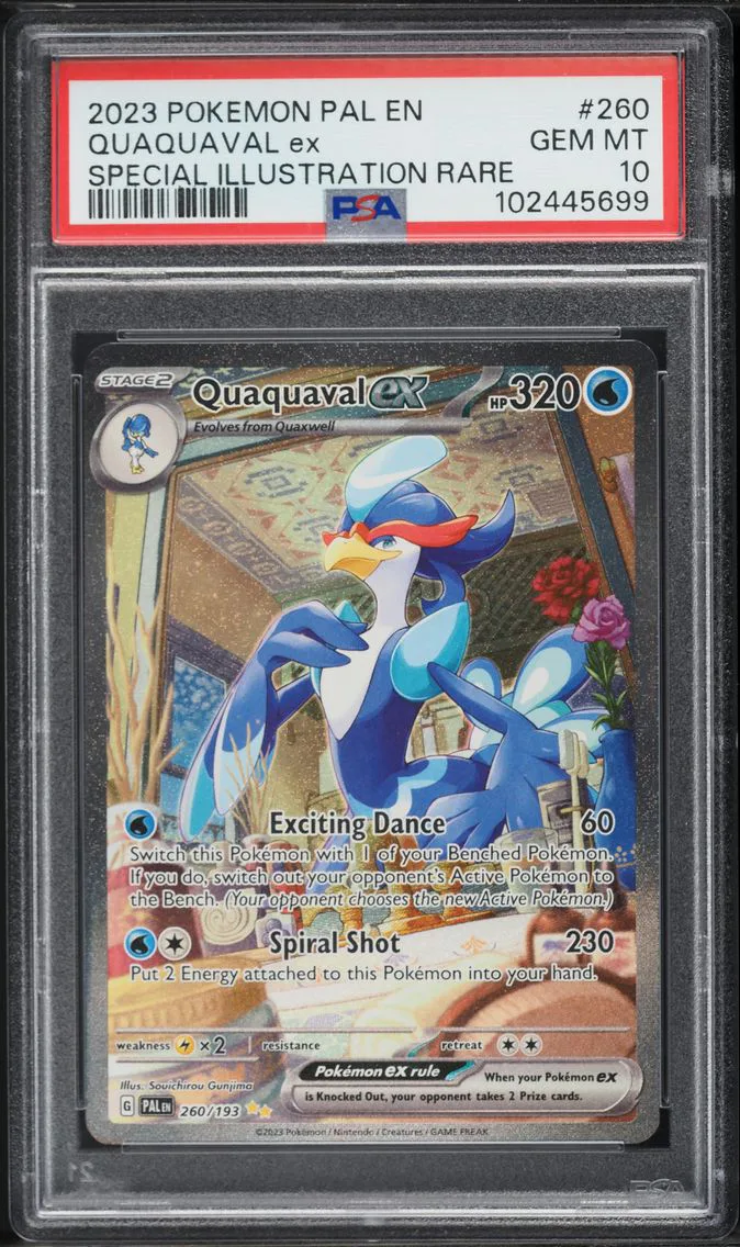 2023 #260 Quaquaval EX PSA 10 Pal EN-Paldea Evolved Pokemon