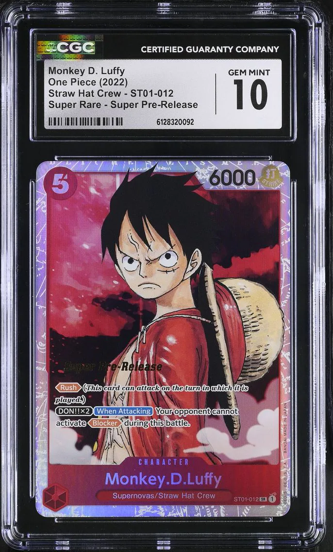 2022 #ST01-012 Monkey D. Luffy CGC 10 Straw Hat Crew - English