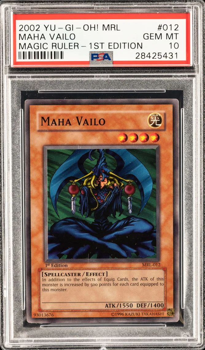 MAHA VAILO MRL-012 MAGIC RULER | 1ST EDITION 2002 PSA 10