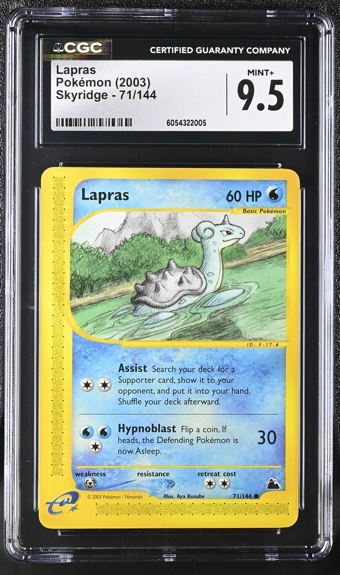 2003 #71 Lapras CGC 9.5 Skyridge - English