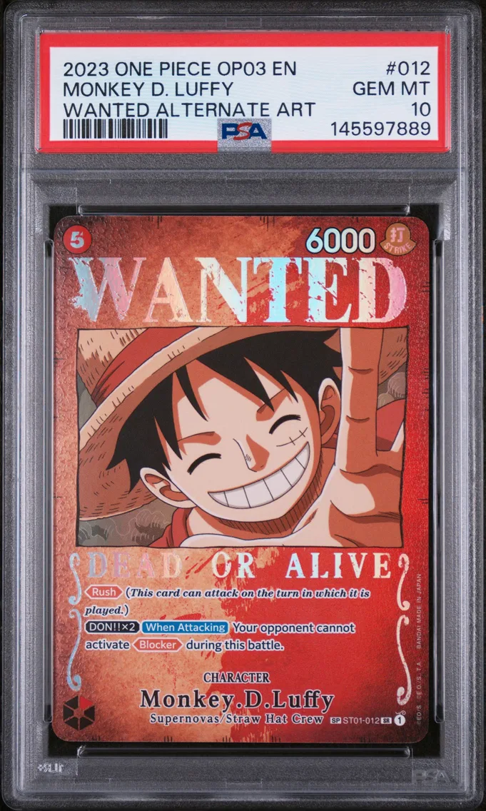 2023 #012 Monkey D. Luffy PSA 10