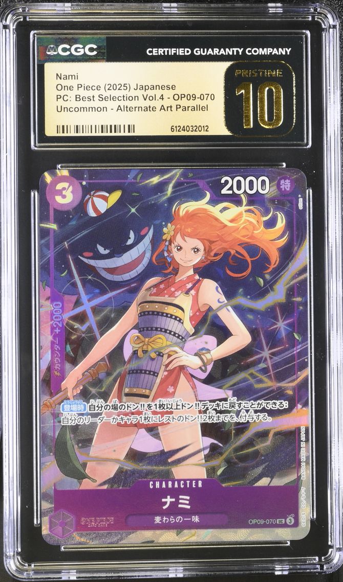 2025 #OP09-070 Nami CGC 10 Pristine Premium Collection Best Selection Vol.4 - Japanese