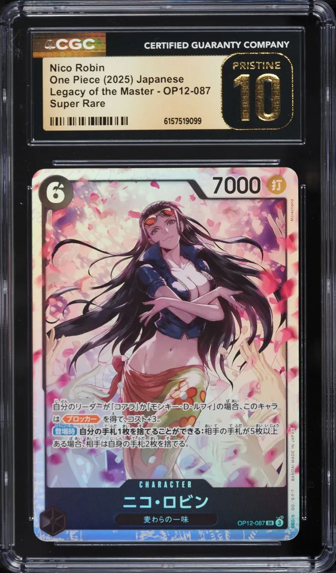 2025 #OP12-087 SR Nico Robin CGC 10 PRISTINE Legacy Of The Master One Piece