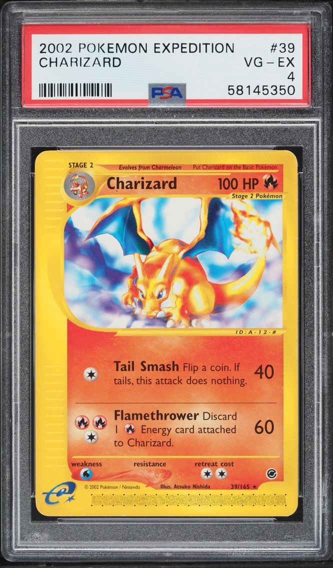 2002 Pokemon Expedition Charizard #39 PSA 4 VGEX