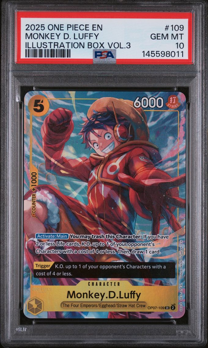 2025 #109 Monkey D. Luffy PSA 10 One Piece Promos