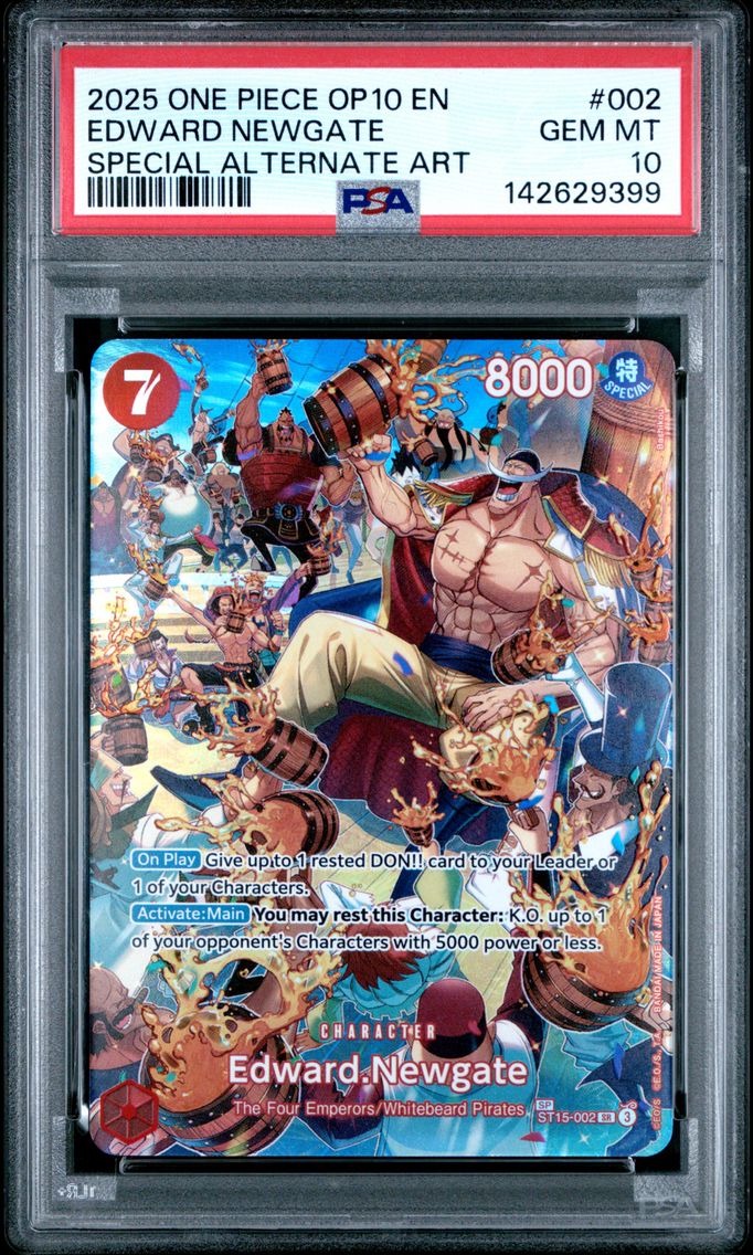 2025 #002 Edward Newgate PSA 10 One Piece OP10-Royal Blood