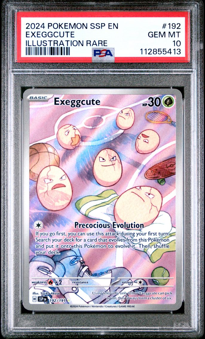 2024 #192 Exeggcute PSA 10 Ssp EN-Surging Sparks Pokemon