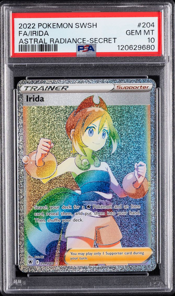 2022 #204 Full Art/Irida PSA 10 Sword & Shield Astral Radiance Pokemon
