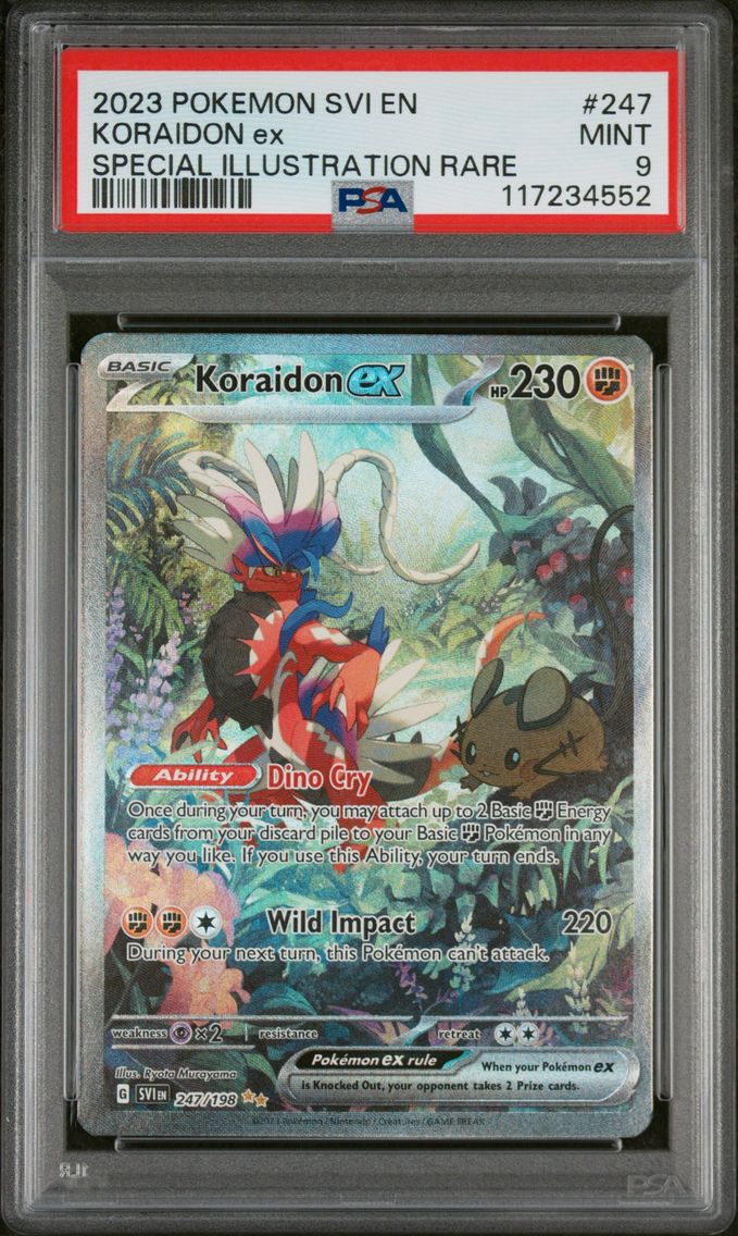 2023 #247 Koraidon EX PSA 9 Svi EN-Scarlet & Violet