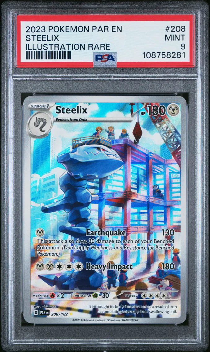 2023 #208 Steelix PSA 9 Par EN-Paradox Rift