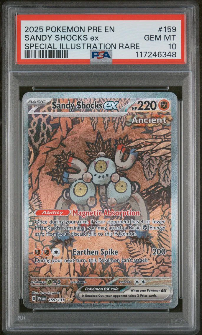 2025 #159 Sandy Shocks EX PSA 10 Pre EN-Prismatic Evolutions