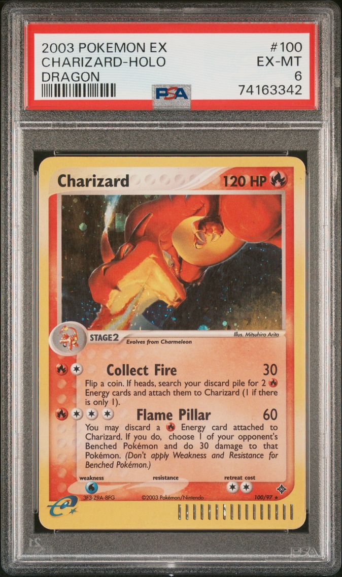 2003 #100 Charizard-Holo PSA 6 EX Dragon