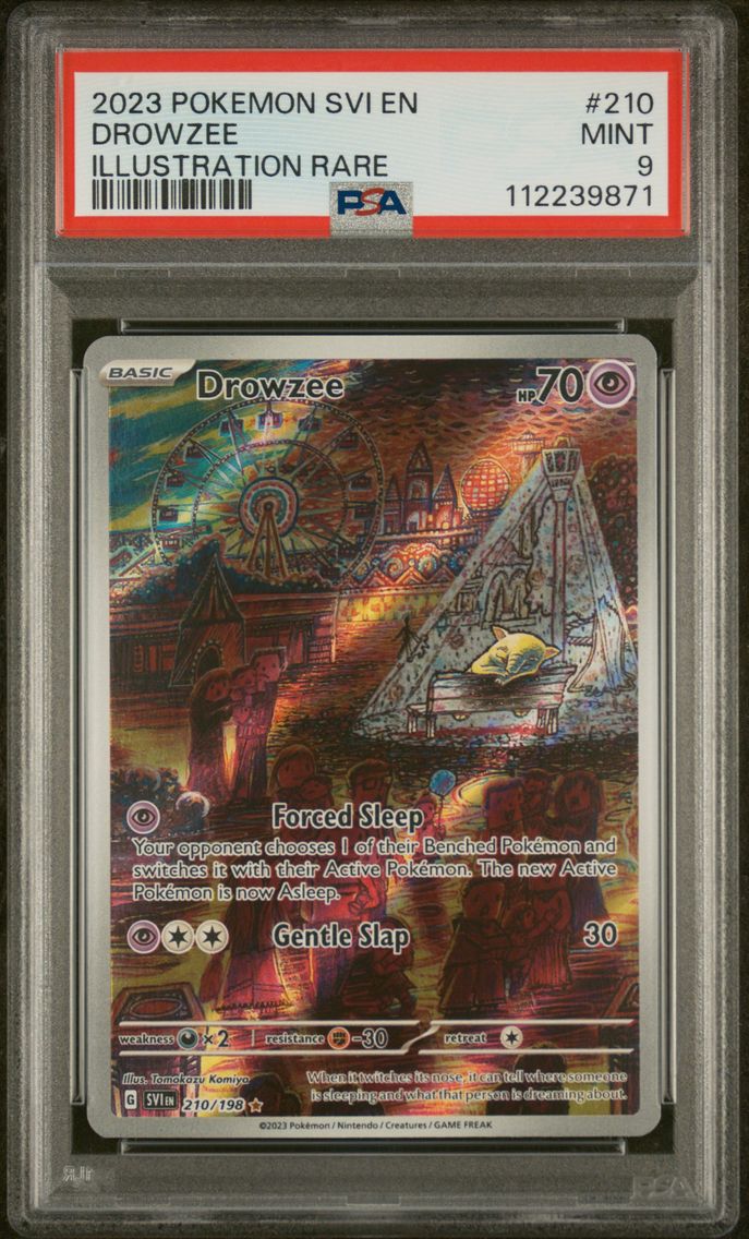 2023 #210 Drowzee PSA 9 Svi EN-Scarlet & Violet Pokemon