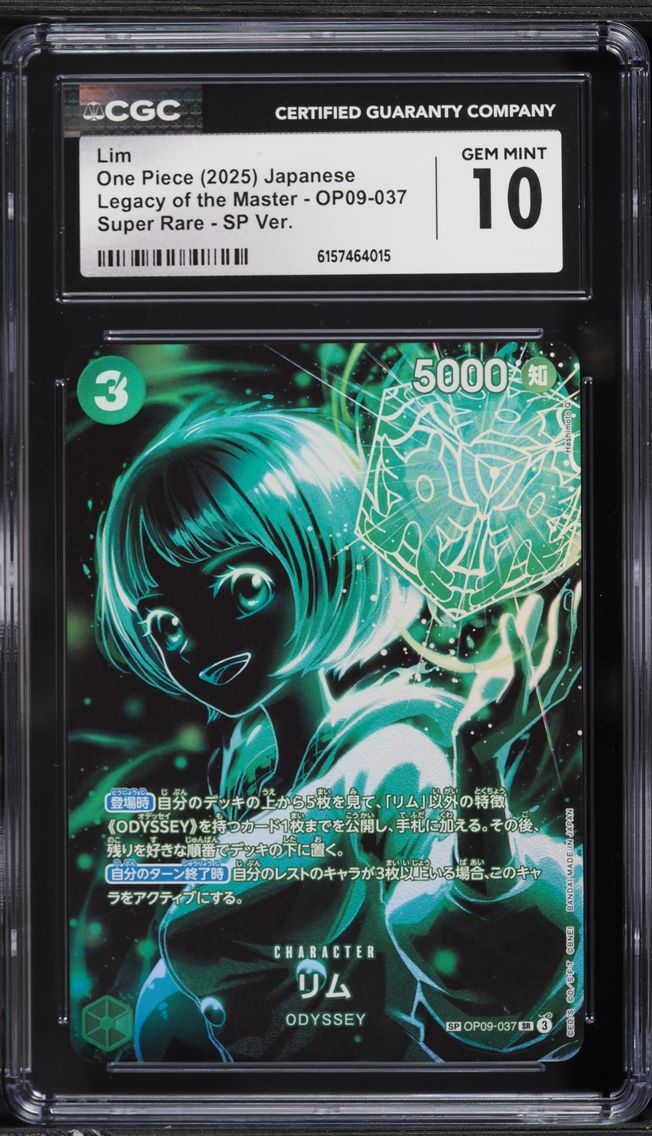 2025 #OP09-037 SR SP Lim CGC 10 PRISTINE Legacy Of The Master One Piece