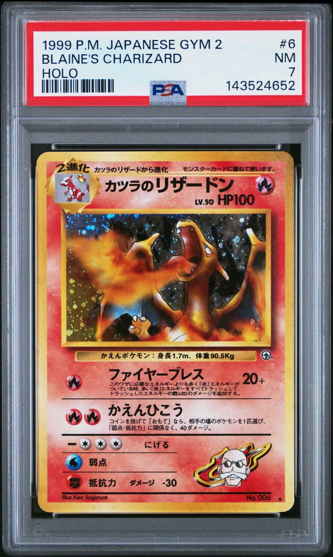 1999 #6 Blaine's Charizard-Holo