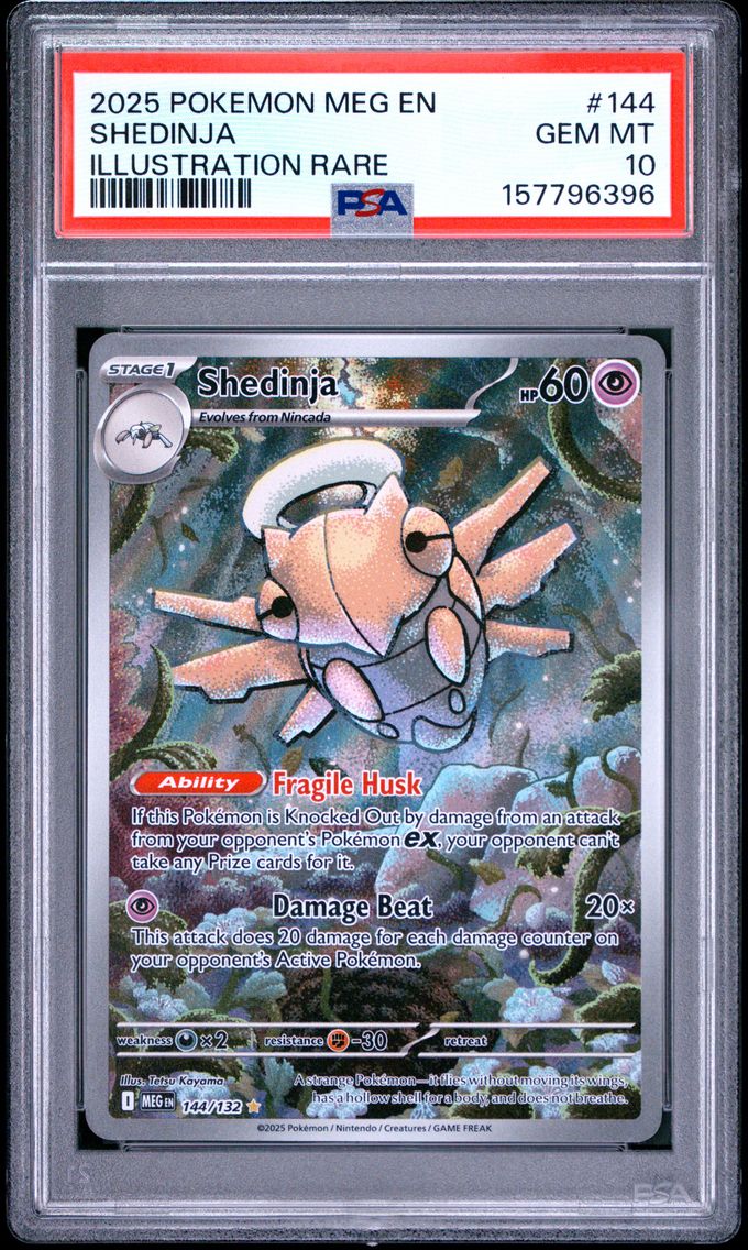 2025 #144 Shedinja PSA 10 Meg EN-Mega Evolution