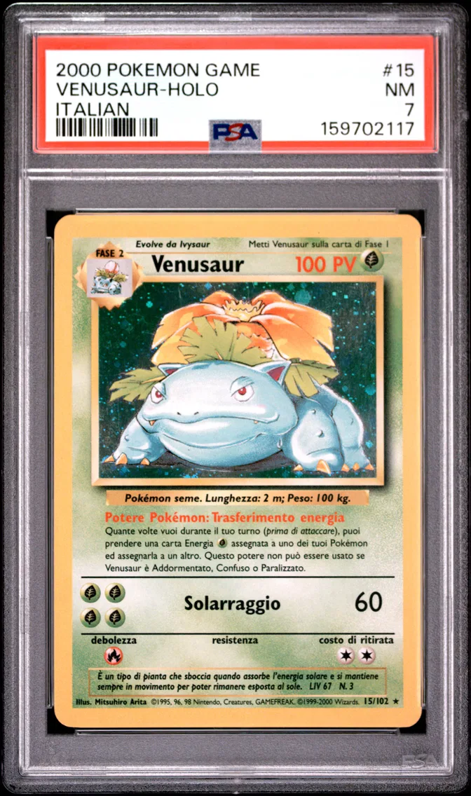 2000 #15 Venusaur-Holo PSA 7 Gam