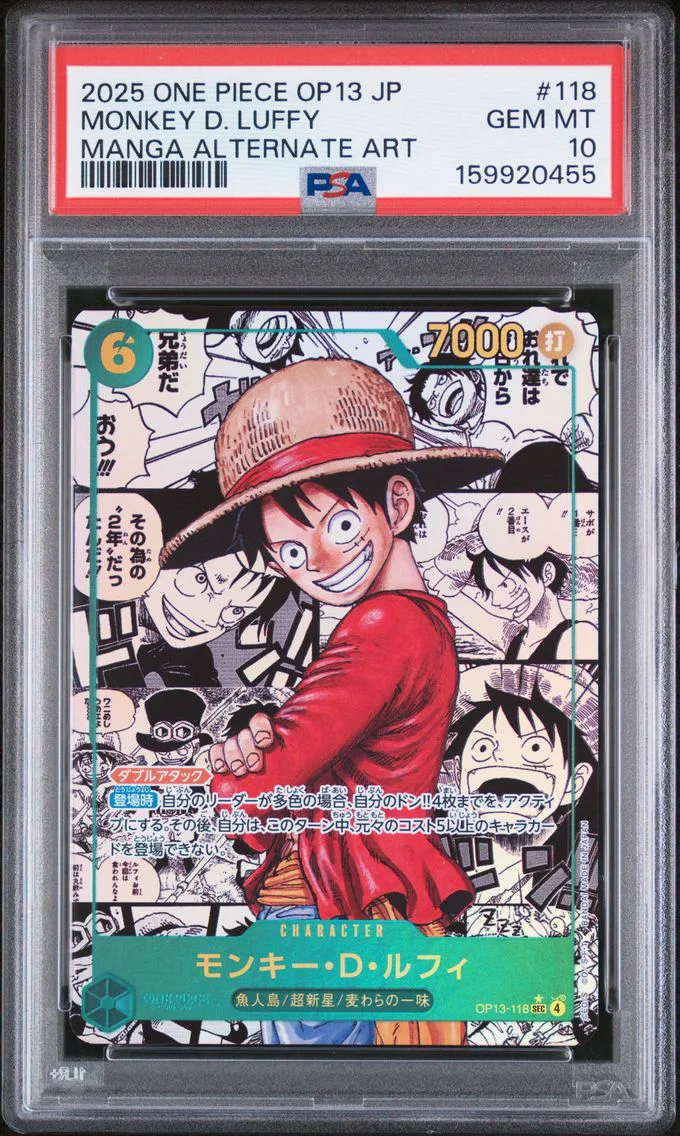 2025 #118 Monkey D. Luffy PSA 10