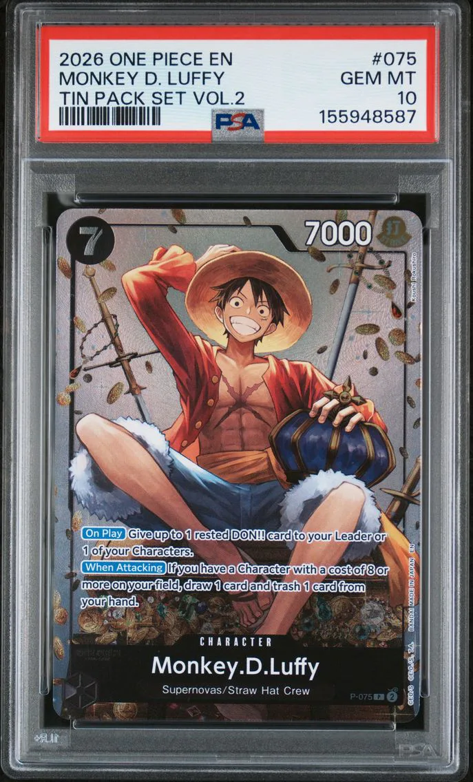 2026 #075 Monkey D. Luffy PSA 10 One Piece Promos