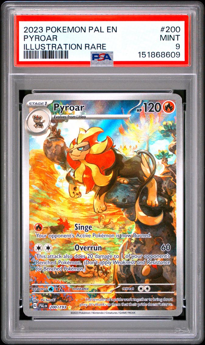 2023 #200 Pyroar PSA 9 Pal EN-Paldea Evolved
