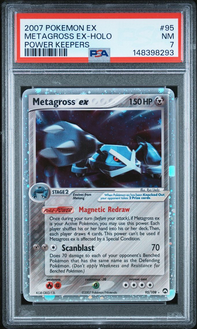 2007 #95 Metagross EX-Holo PSA 7 EX Power Keepers