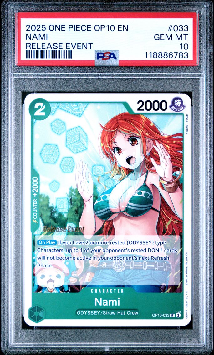 2025 #033 Nami PSA 10 One Piece OP10-Royal Blood
