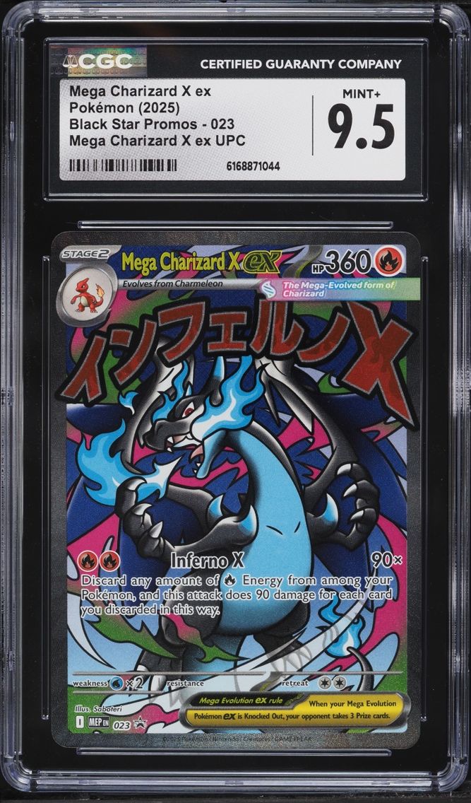 2025 Pokemon Mega Evolution Promo Ultra Premium Full Art Mega Charizard X ex #23 CGC 9.5 MINT+
